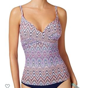 Zigzag Purple Tankini